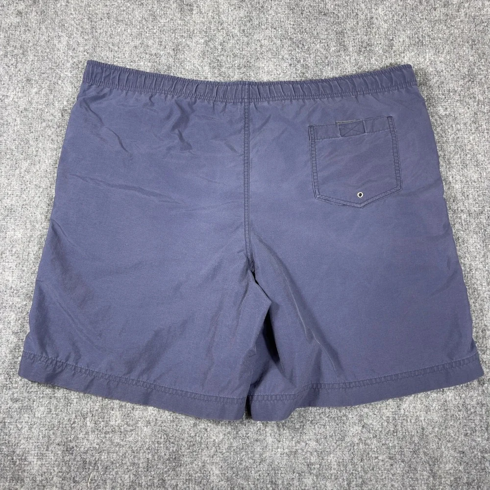 Vintage Polo Sport Swim Trunks Mens L Navy Blue Flag Logo Shorts